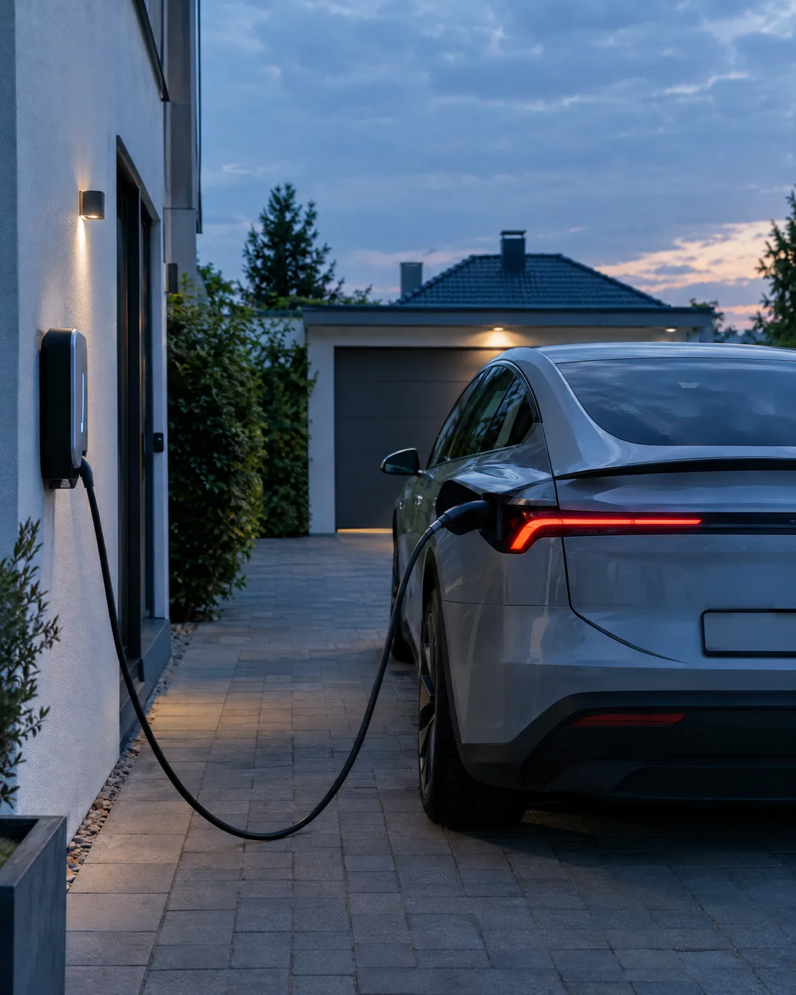 Elektroauto lädt an einer Wallbox